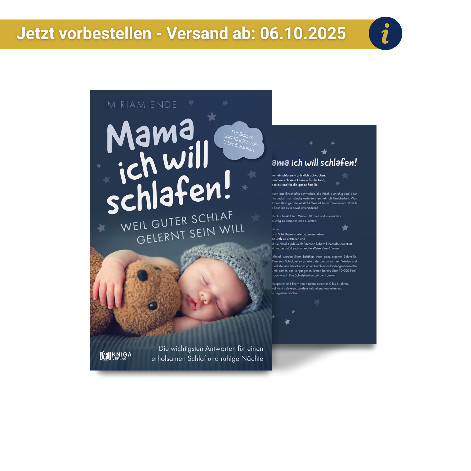 Mama ich will schlafen! Weil guter Schlaf gelernt sein will