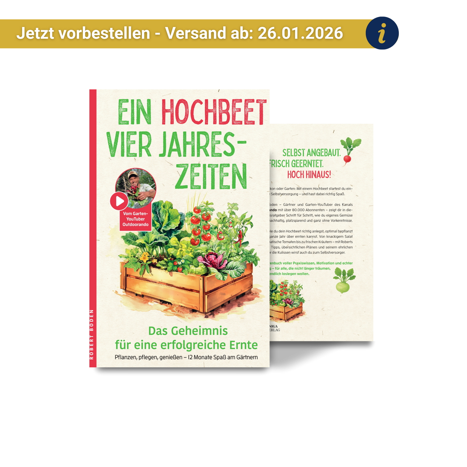 Ein Hochbeet, Vier Jahreszeiten – das Geheimnis für erfolgreiche Ernte